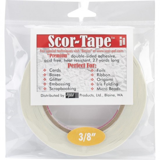 Scor-Tape - Ruban adhésif 3/8" double-face